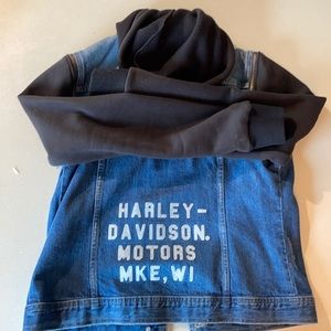 COPY - Harley denim jacket with removable sleeves